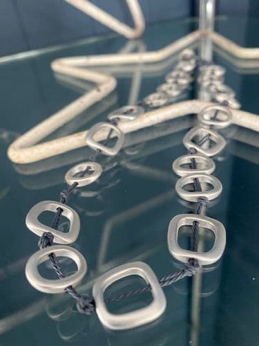 Elements Short Necklace - Grey