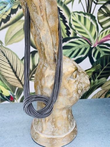 Helayna Short Necklace - Hematite