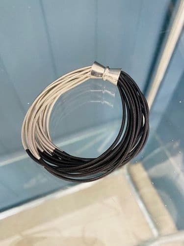 Jocelyn Bracelet - Silver & Black