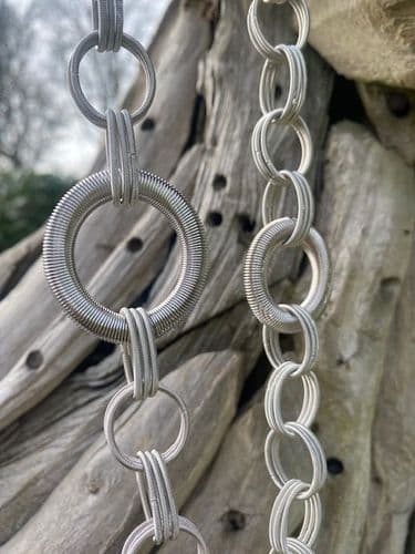 Luna Long Necklace - Silver