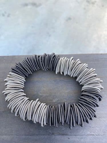 Odessa Bracelet - Small Ring - Silver & Hematite