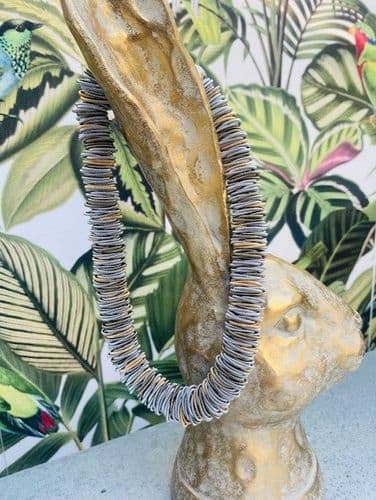 Odessa Necklace - Large Ring - Silver & Gold