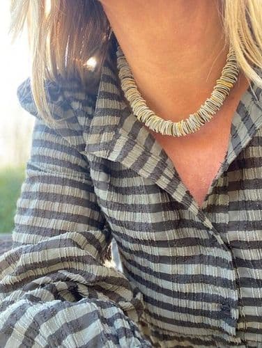 Odessa Necklace - Small Ring - Silver & Gold