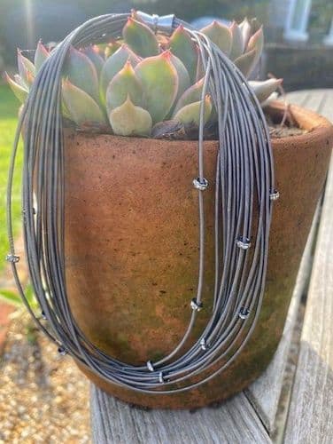 Tara Short Necklace - Hematite