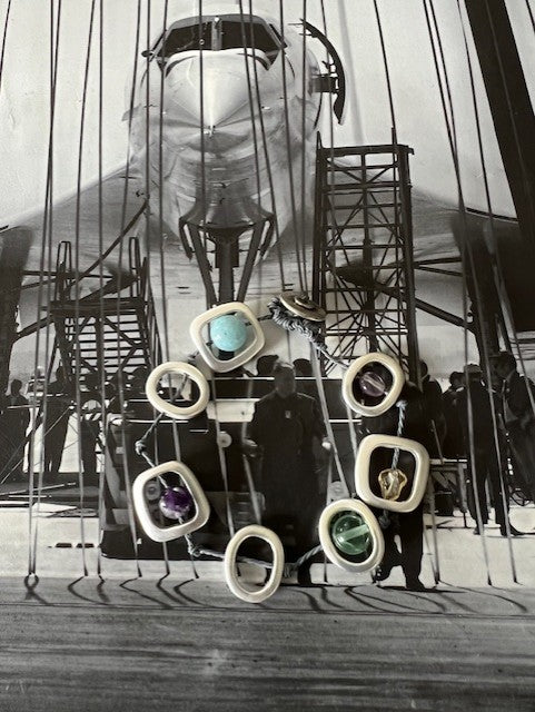Elements Bracelet - Grey Cord With Mixed Stones