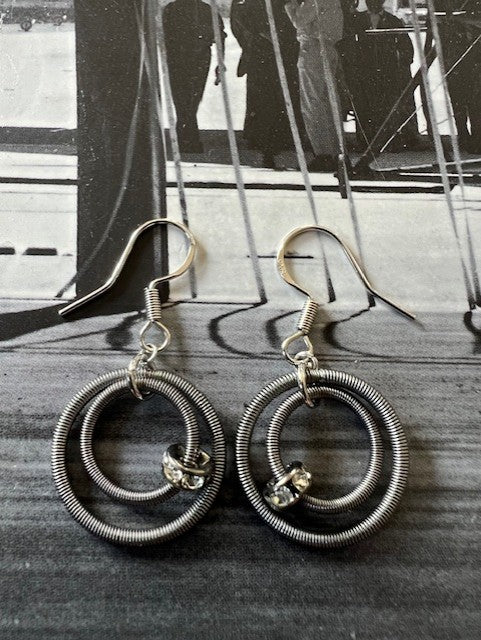 Tara Earrings - Hematite