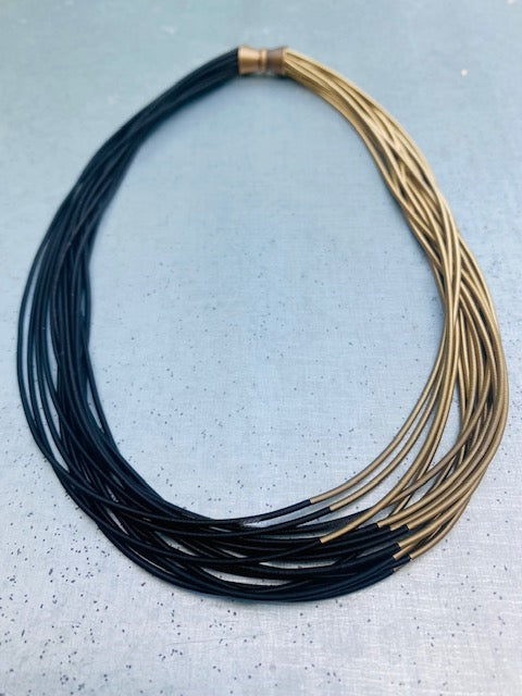 Jocelyn Short Necklace - Gold & Black