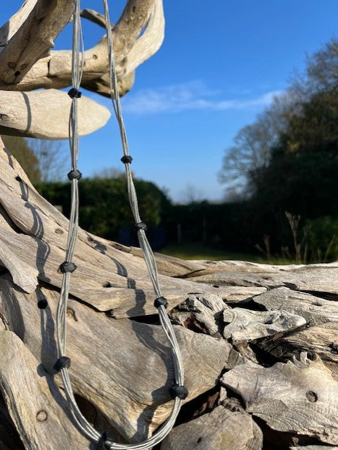 Madison Long Necklace - Silver