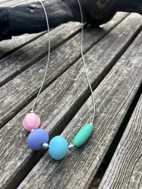 Posy Necklace - Silver Wire