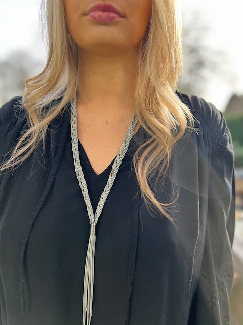 Penelope Long Necklace - Silver