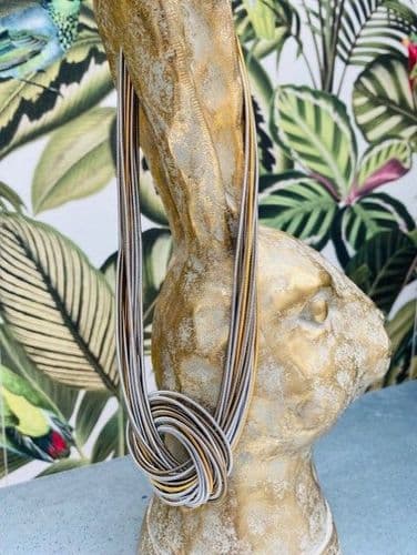 Helayna Short Necklace - Silver & Gold