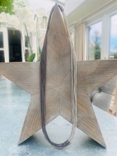 Jocelyn Long Necklace - Silver & Grey