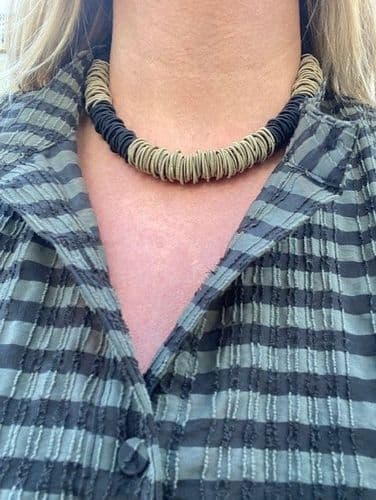 Odessa Necklace - Gold & Black