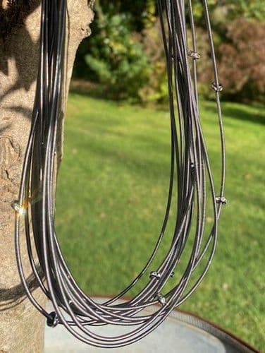 Tara Long Necklace - Hematite